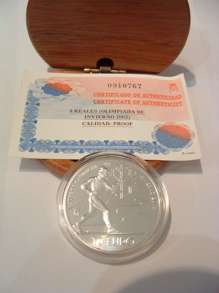 10 Euromunt Spanje 2002 Proof Olympiada de invierno (afbeelding voor) 10 Euromunt Spanje 2002 Proof Olympiada de invierno